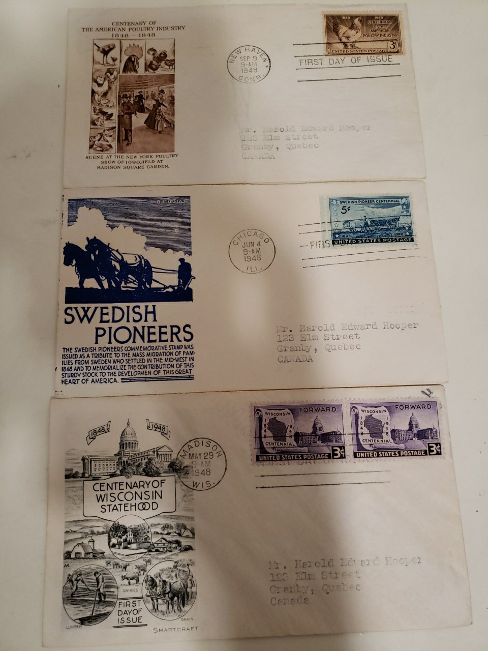 Lot of 38 — First Day Cover Issue Stamp FDC — 1948’s Mix Lot