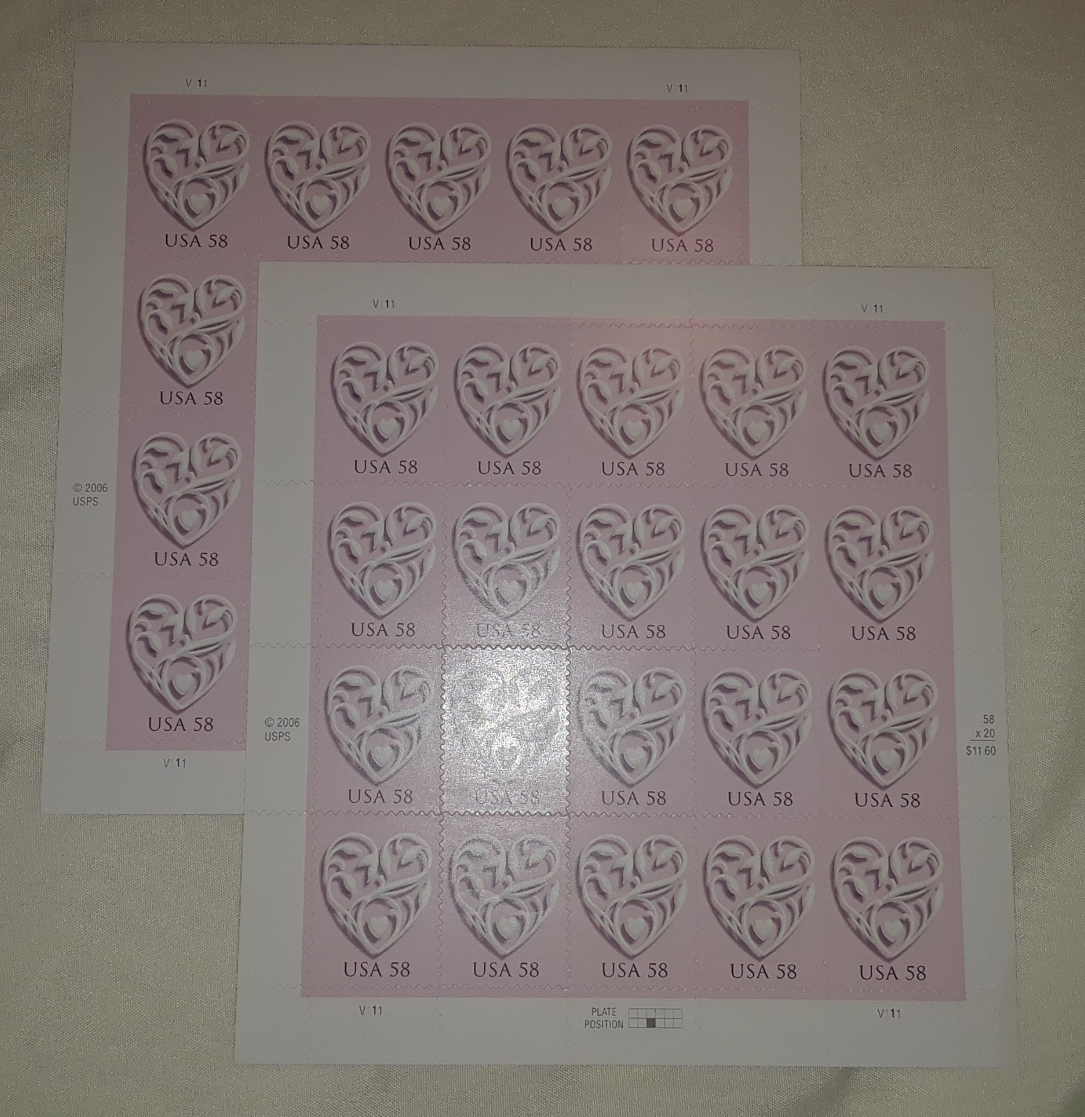 Three Sheet x 20 = 60 ANIMAL RESCUE Adopt a Shelter Pet 44¢ US Stamps. 4451-4460