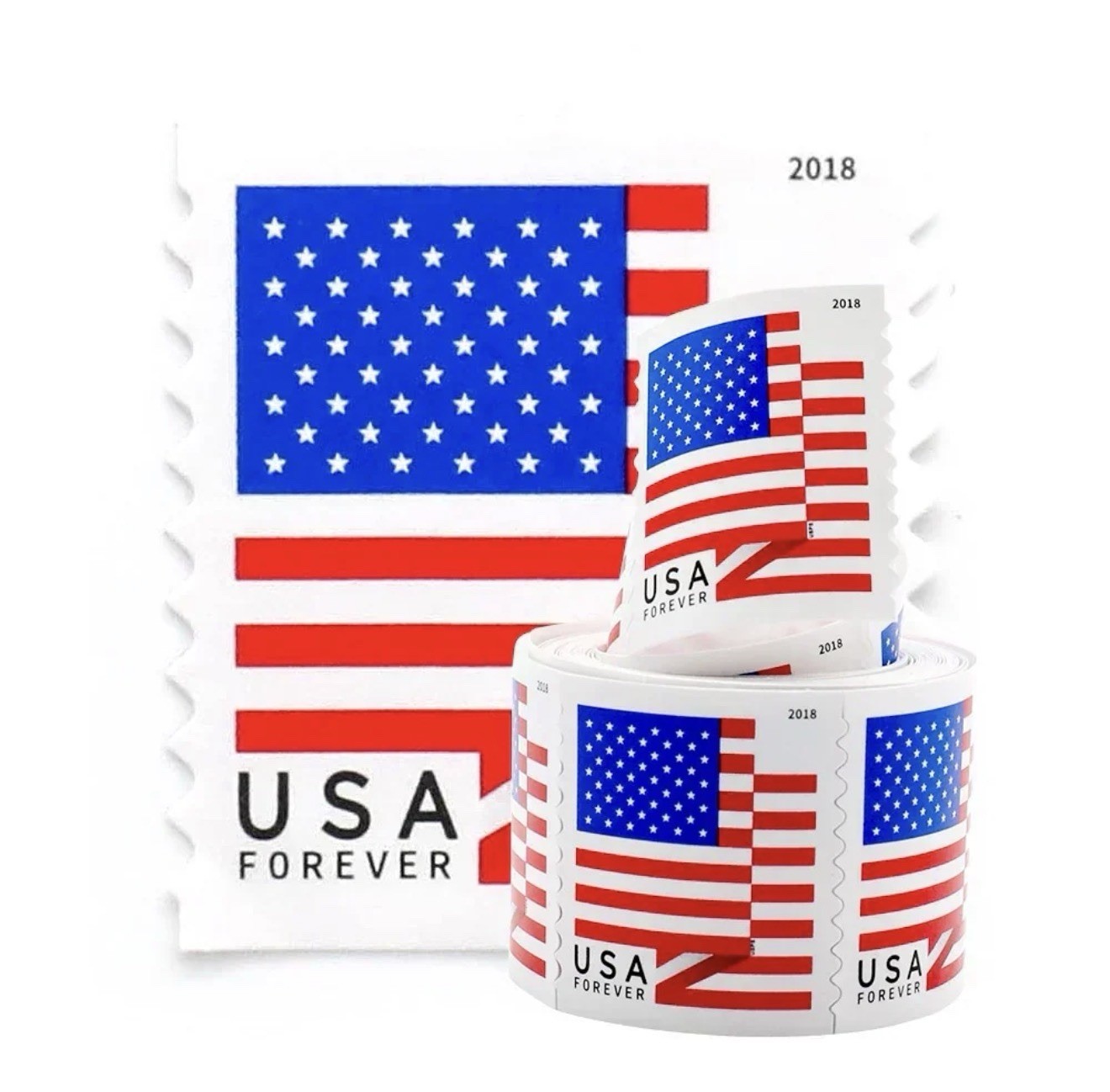 2018 USPS Forever Stamps Lot Of 4 Rolls 100 Per Coil 400 Total New Sealed