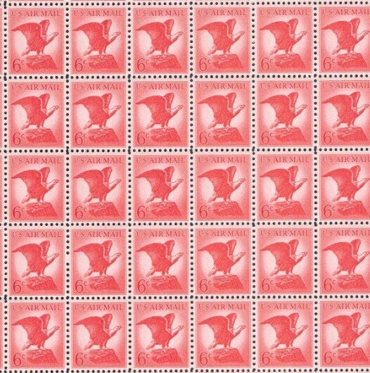 United States 6¢ Bald Eagle Air Mail Postage Stamp #C67 Pack of 100