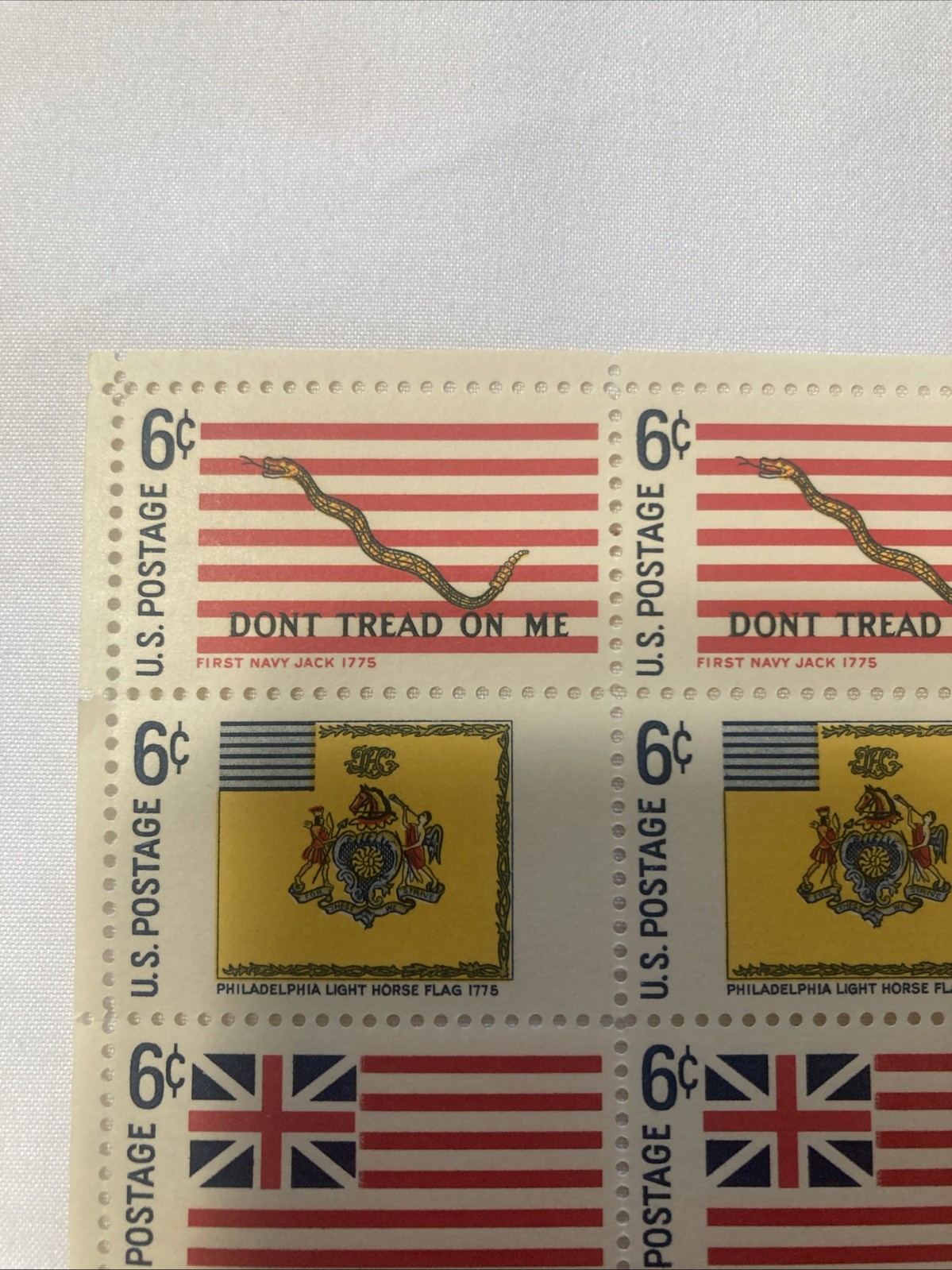 USA Flag Stamps, 6c, 50 Stamps