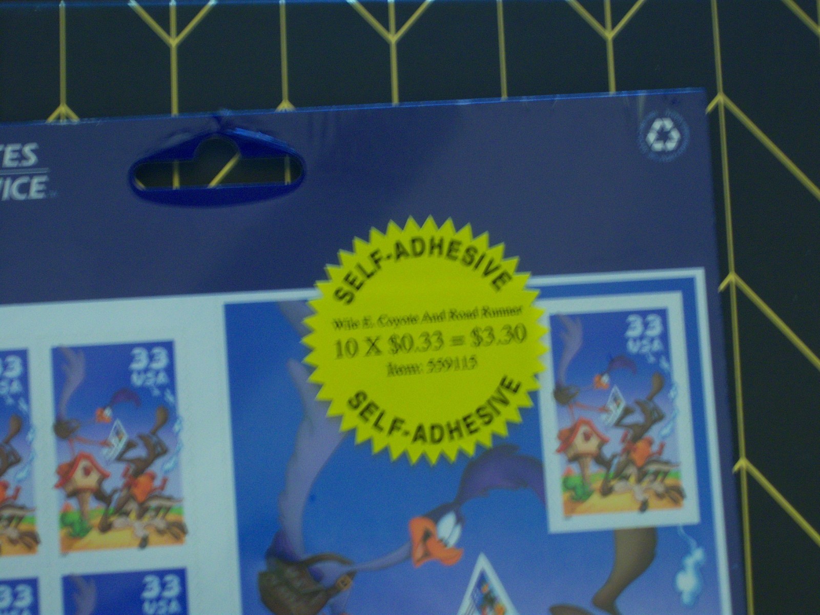 USPS Wile E. Coyote & Road Runner Looney Tunes Self-Adhesive 33c (10) $3.30