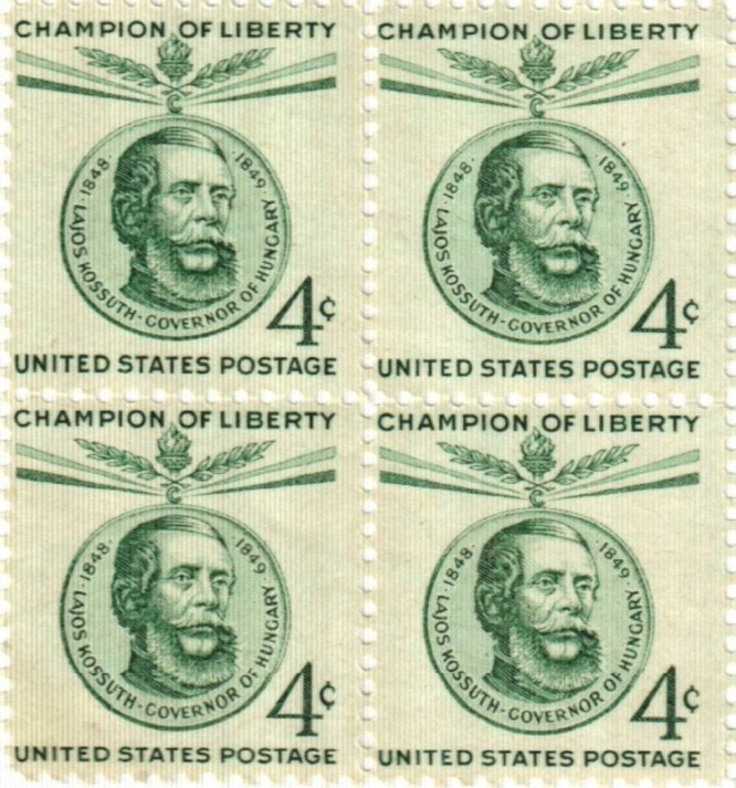 US Champions of Liberty Lajos Kossuth Hungary 4¢ Postage Stamp #1117 Pack of 100