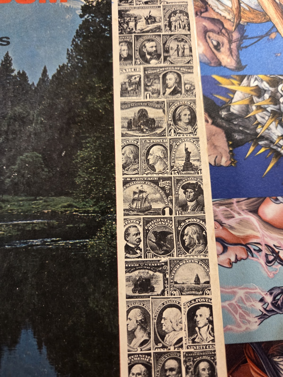 FRONTIERSMAN STAMP ALBUM United States Book by Whitman Publ. – Over 300 Stamps