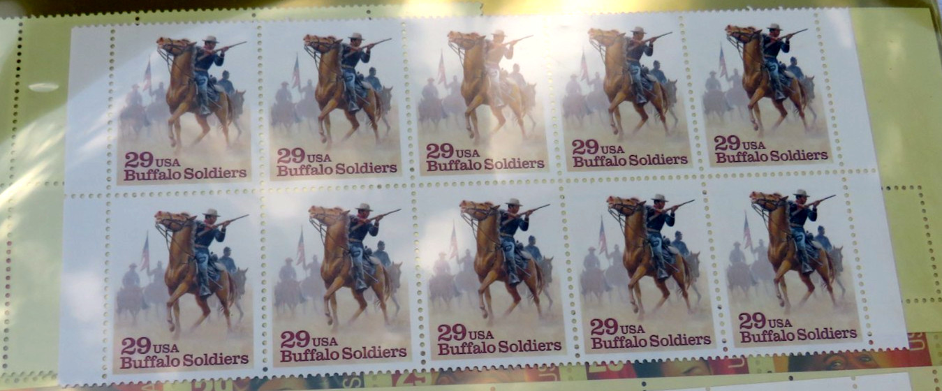Lot of 10 BUFFALO SOLDIERS 29¢ US 1994 Postage Stamps. USA # 2818