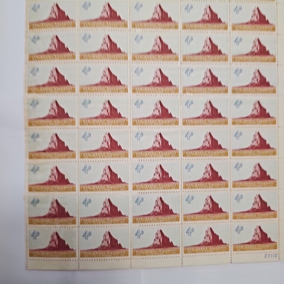 Stamp US Postage 4c 4 Cent Sheet OF 50 Stamps New Mexico Statehood