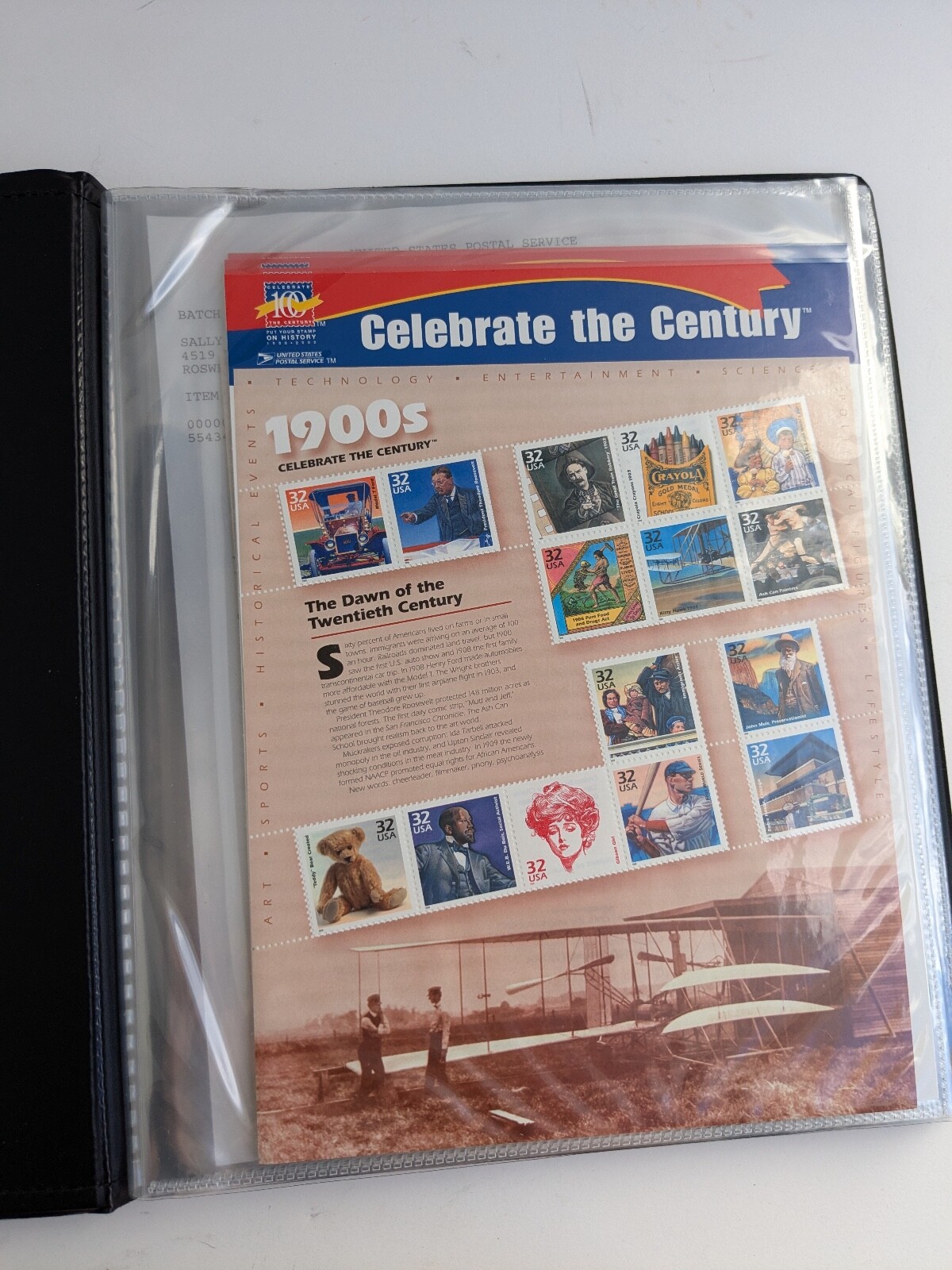 Lot of 4 Stamp Collections Books 1990, 1991, 1998 & Celebration of the Century