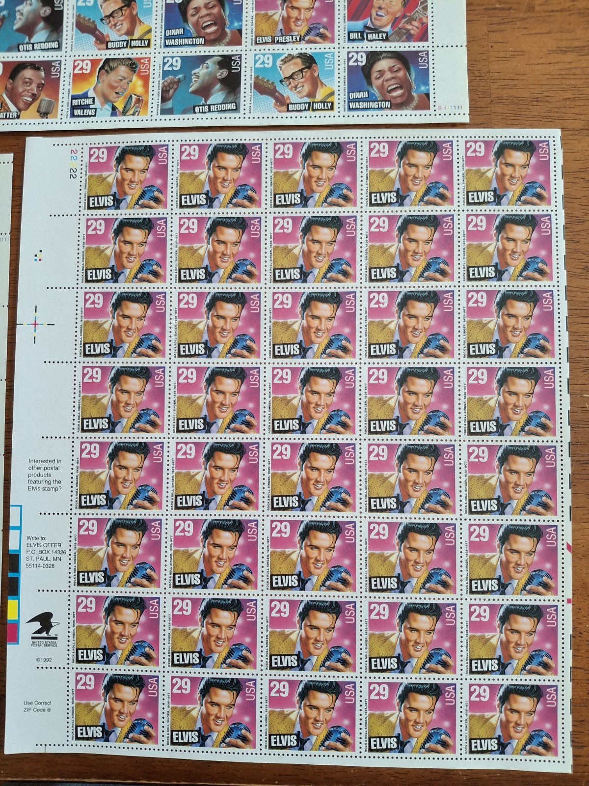 Five (5) Sheets 170 Stamps of Assorted Mixed Designs of 29¢ US Postage Stamp 4