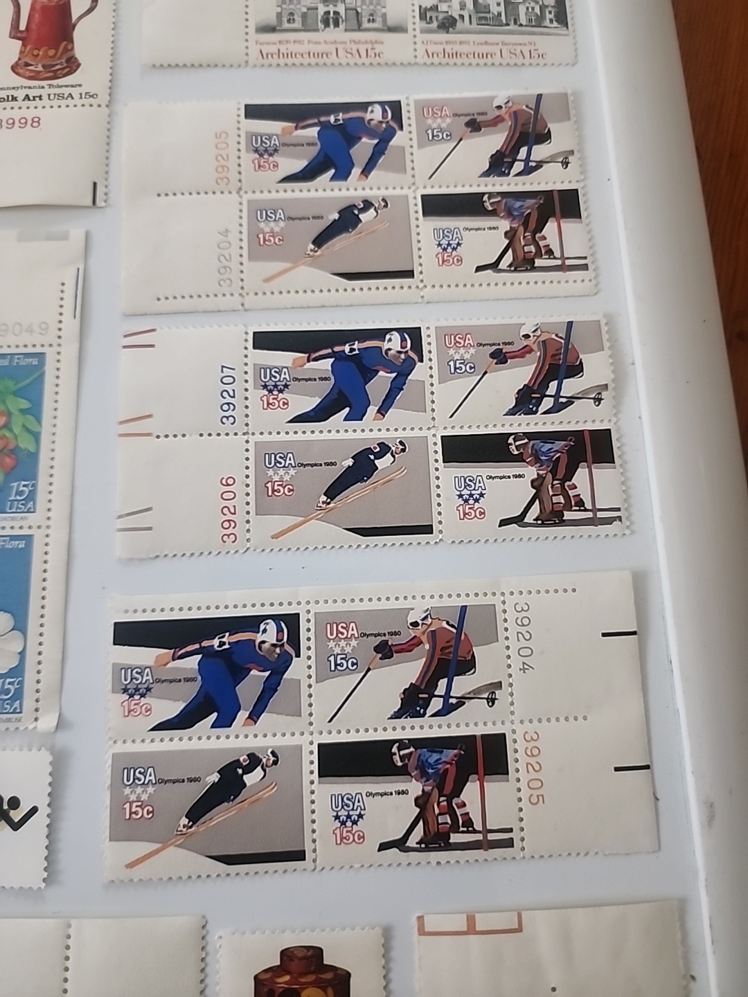 Vintage Mixed Lot of 105 Unused 10 & 15 Cent U.S. Post Office Postage Stamps