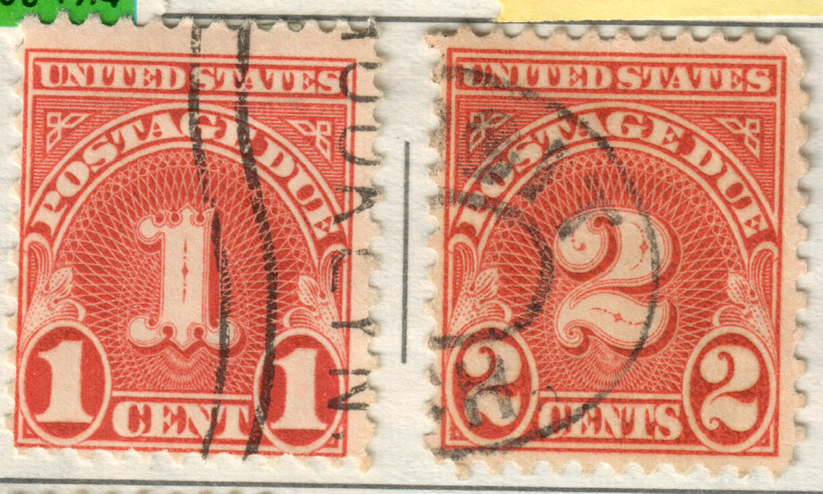 USA – Postage Due – 1930 -1931 Numeral Stamps #1