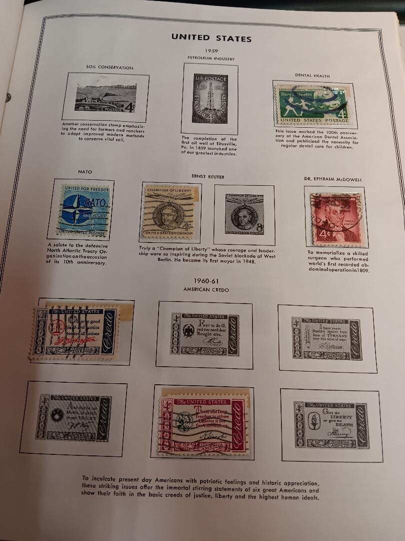 COLLECTORS BOOK OF Postage Stamps NOT 100% FULL VARIOUS OF ALL KIND 1947 AND UP