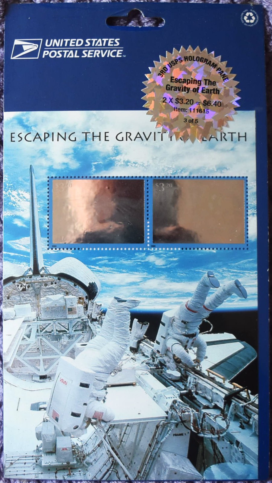 USPS Landing on The Moon, Solar System, Space Complete Set of 5 Stamp Sheets