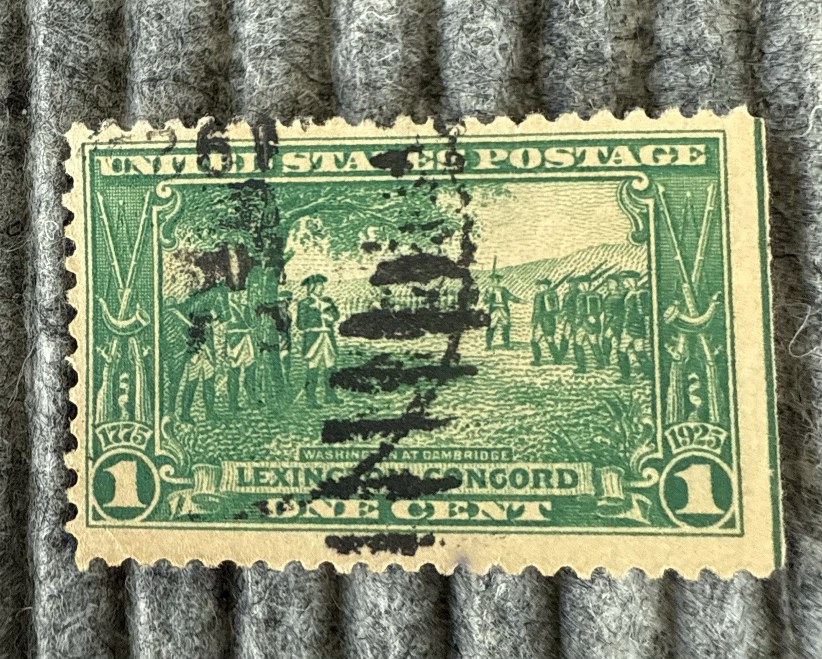 US Scott Stamps #617 – 619 Lexington and Concord Set of 3 with Bonus #617 Used