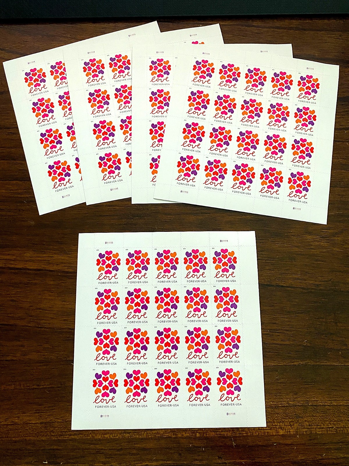 100 Genuine USPS Forever Stamps Unused 5 Sheets of 20 Booklet of 100