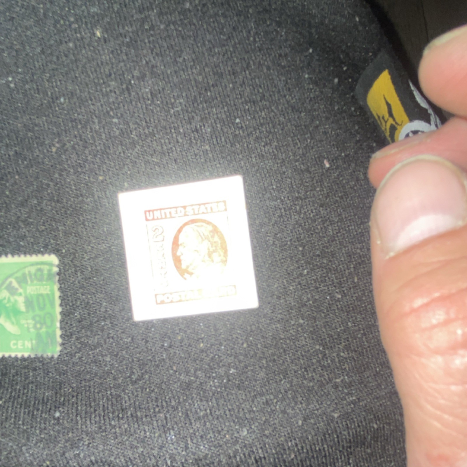 United States Postage Stamps 10 Cent 2 Cent Historical Figures Green Brown White
