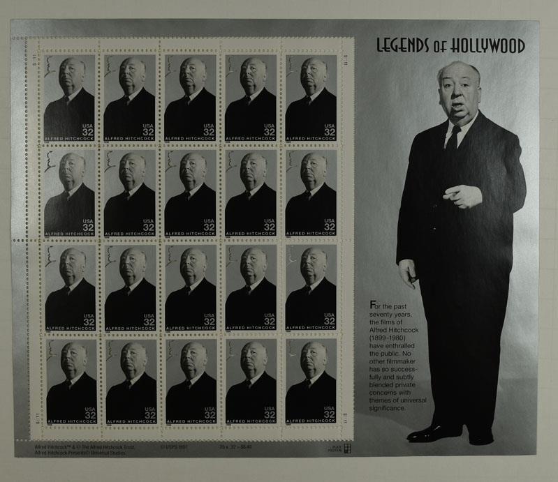 US SCOTT 3226 PANE OF 20 ALFRED HITCHCOCK 32 CENTS FACE MNH