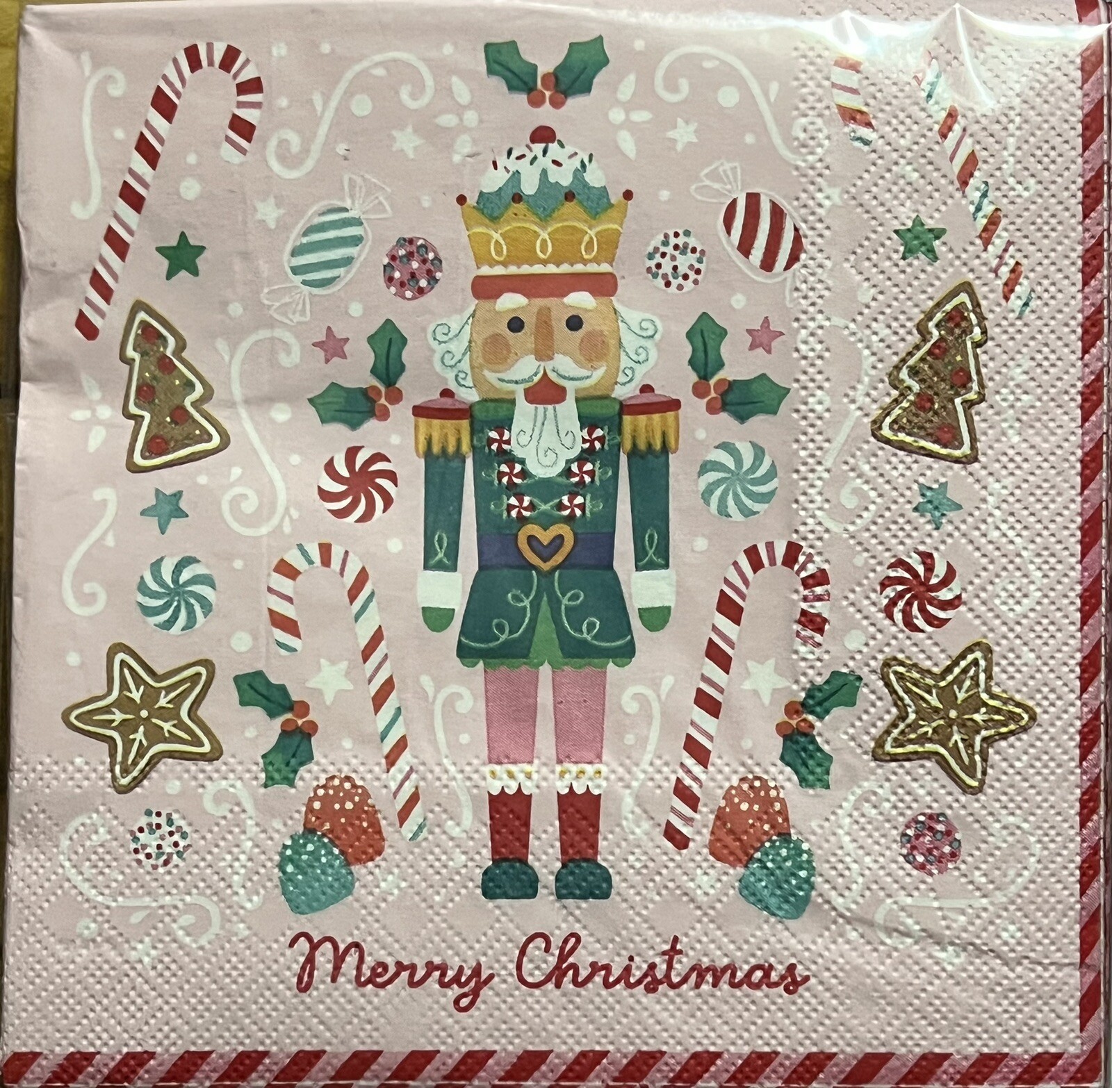 TWO Paper Lunch Decoupage Art Craft Napkins – CHRISTMAS NUTCRACKER=8 Pics