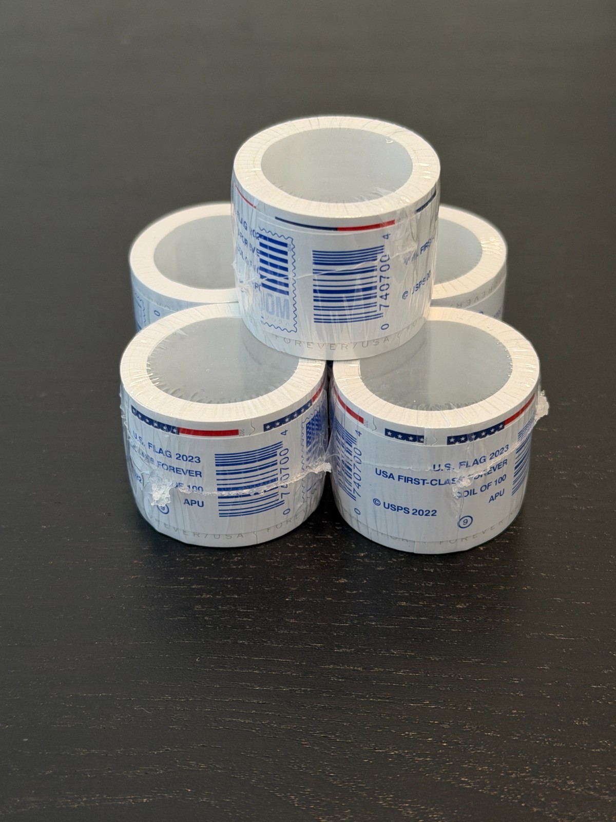 Rolls Of 100 2023/2024 U.S. Flag First Class US Postage Stamps