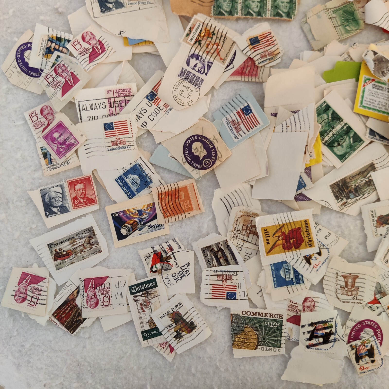 HUGE LOT Vtg. Used U.S. Postage Stamps includes some 2 cents vintage