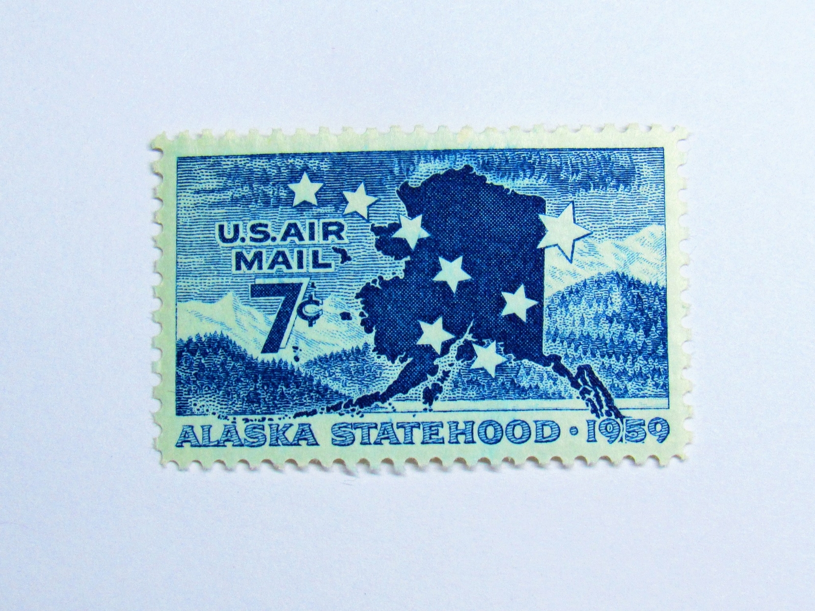 AWESOME PSE Certified Stamp! 1959 U.S. POSTAGE Air Mail 7¢ Stamps STP-135-IB