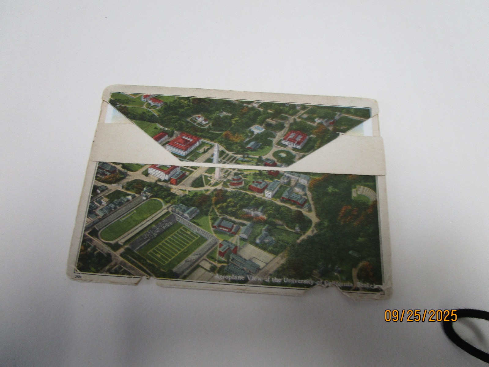 BENJAMIN 1 CENT POSTCARD FOLDER DEC 15 1923 CANCELLED OAKLAND STAMP EPHEMERA