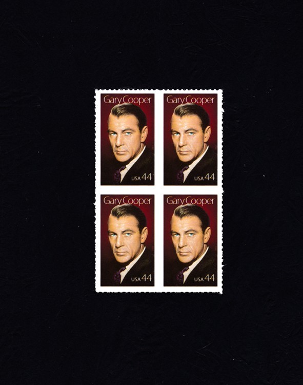 USPS Gary Cooper Stamps Block of 4 #4421 MNH 2009