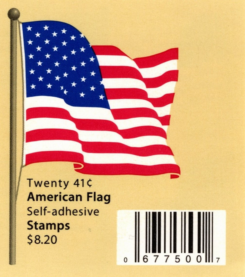 USA 2007 DEFINITIVE AMERICAN FLAG BOOKLET 20 STAMPS 41 CENT SCOTT 4191 MNH