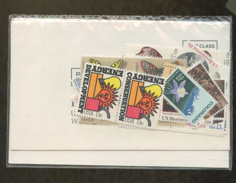 U S 1977 POSTAL SERVICE COMMEMORATIVE STAMP COMPLETE FACTORY SEALED ISSUE SET