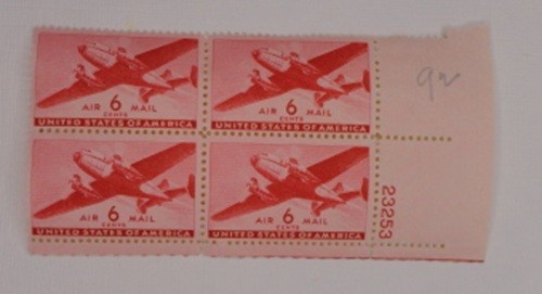 Rare: 6 cents Air Mail (4) Stamps 1940’s