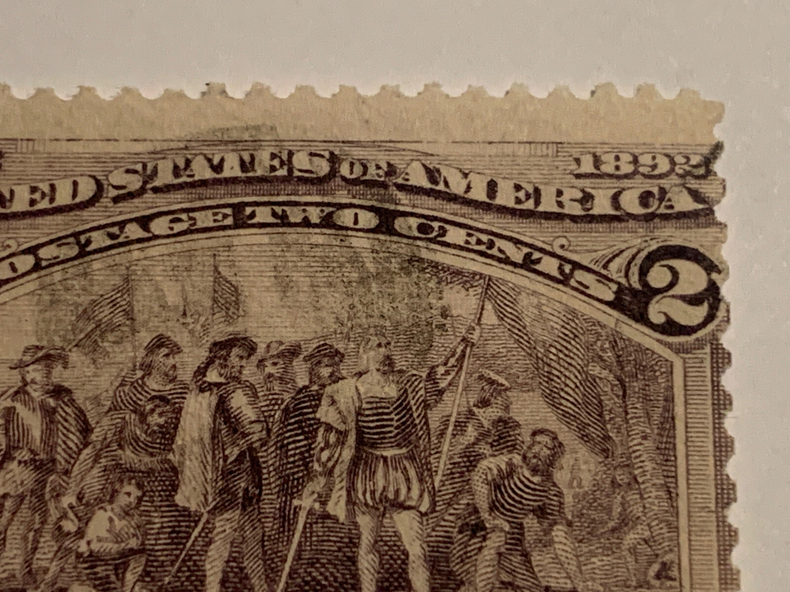 Rare 1893 2 Cent Landing of Columbus US Stamp