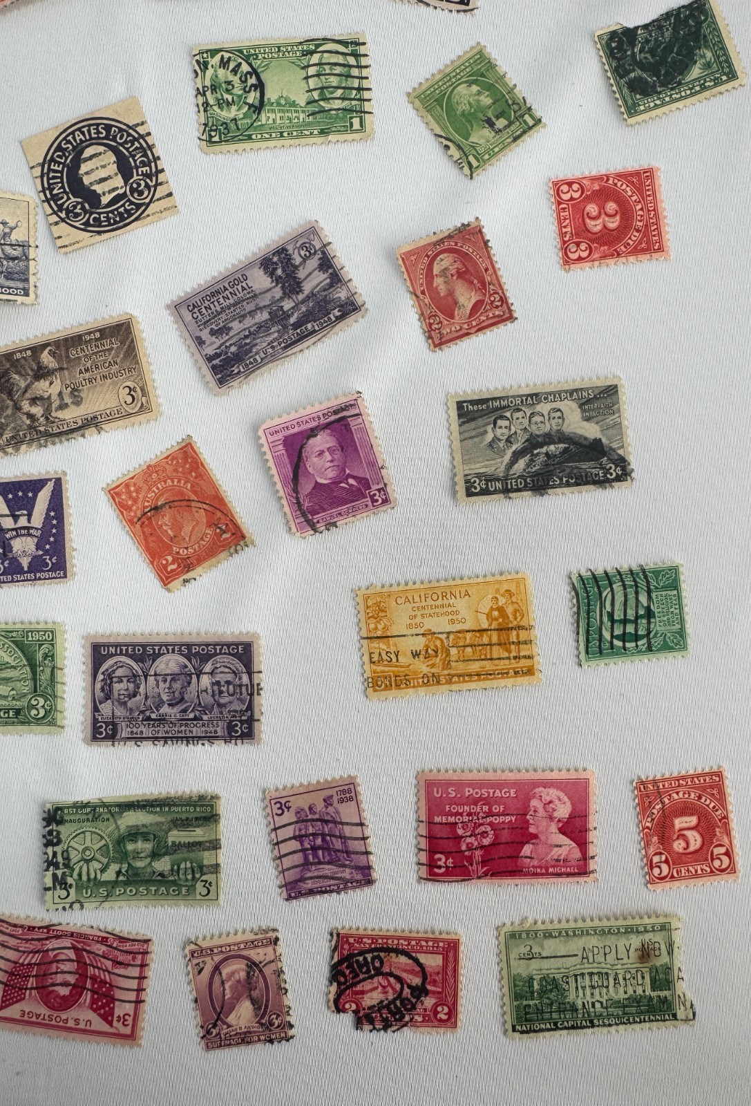 Large Vintage US Worldwide Postage Stamp Collection Lot 120+ Used