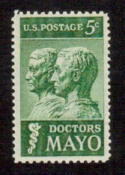 USA 1964 – DOCTORS WILLIAM & CHARLES MAYO – MNH U.S. 5 Cent Stamp – Scott #1251