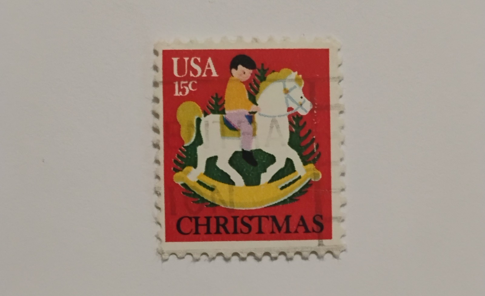 USPS Stamp .. 15c Christmas ( Child on Rocking Horse ) .. MNH .. Single .. 1978