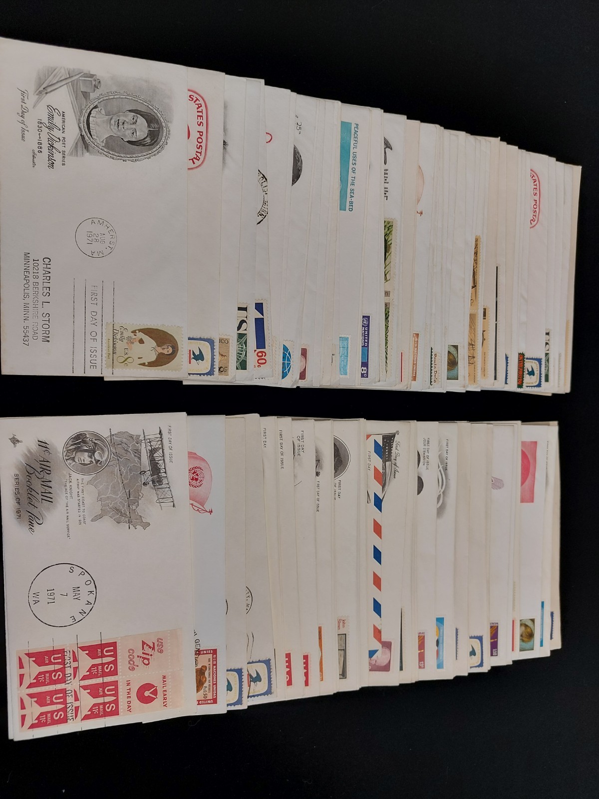 263 First Day Covers 1955-1994
