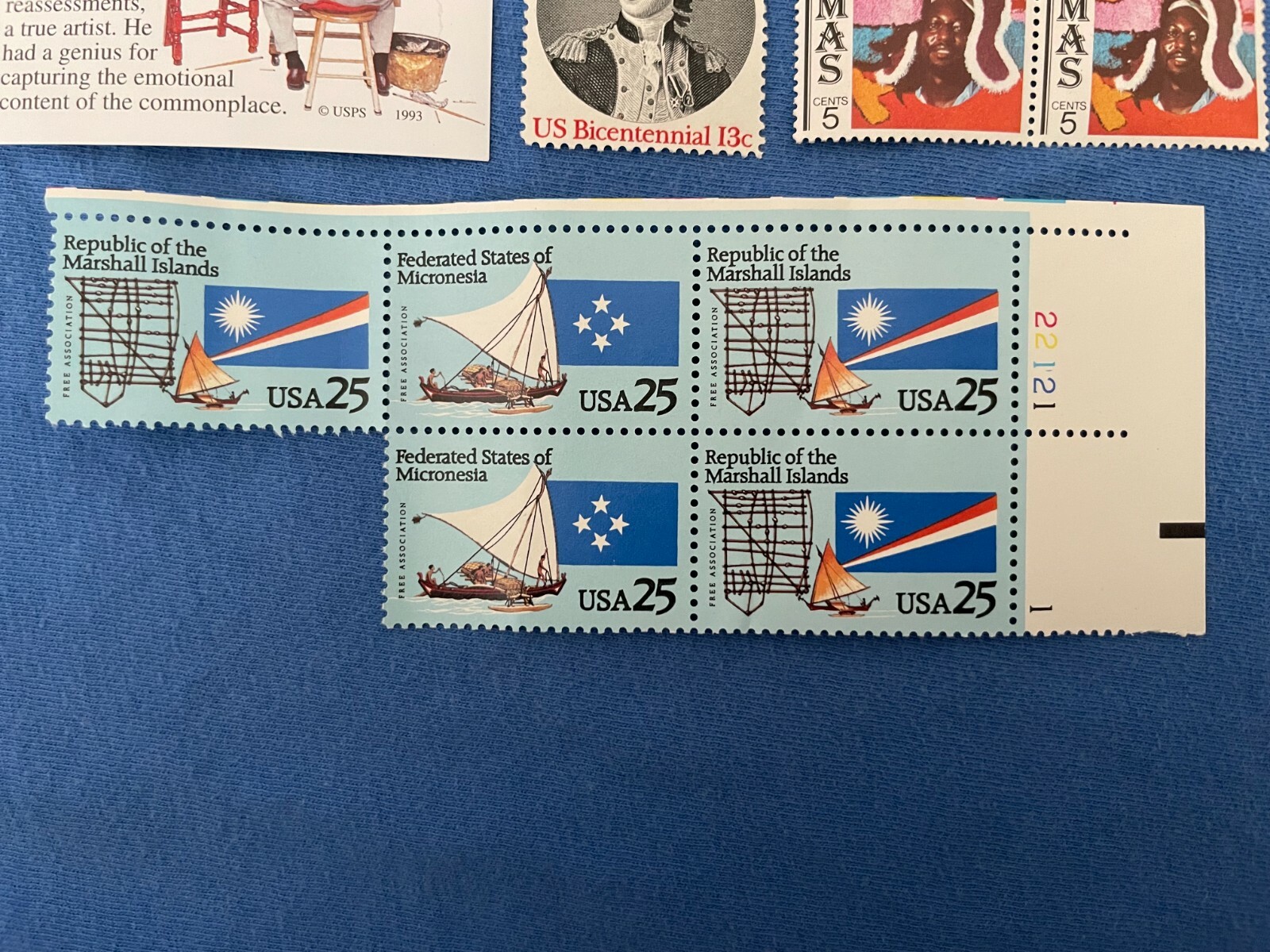 Vintage Collection of Unposted US STAMPS World Cup Wildlife Bugs Bunny Olympics