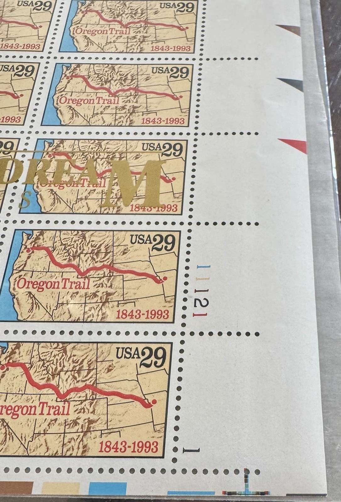 Scott # 2747 Oregon Trail 1993 Commemorative Stamps 29c Full Sheet MNH