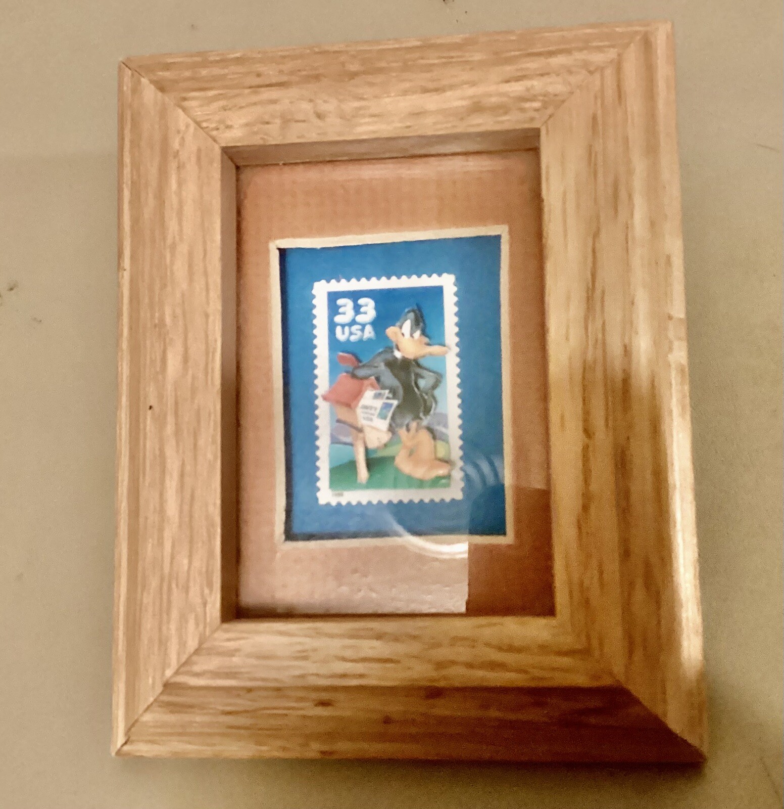 Unique Daffy Duck 4×5 Framed 3D 33 Cent 1999 Stamp