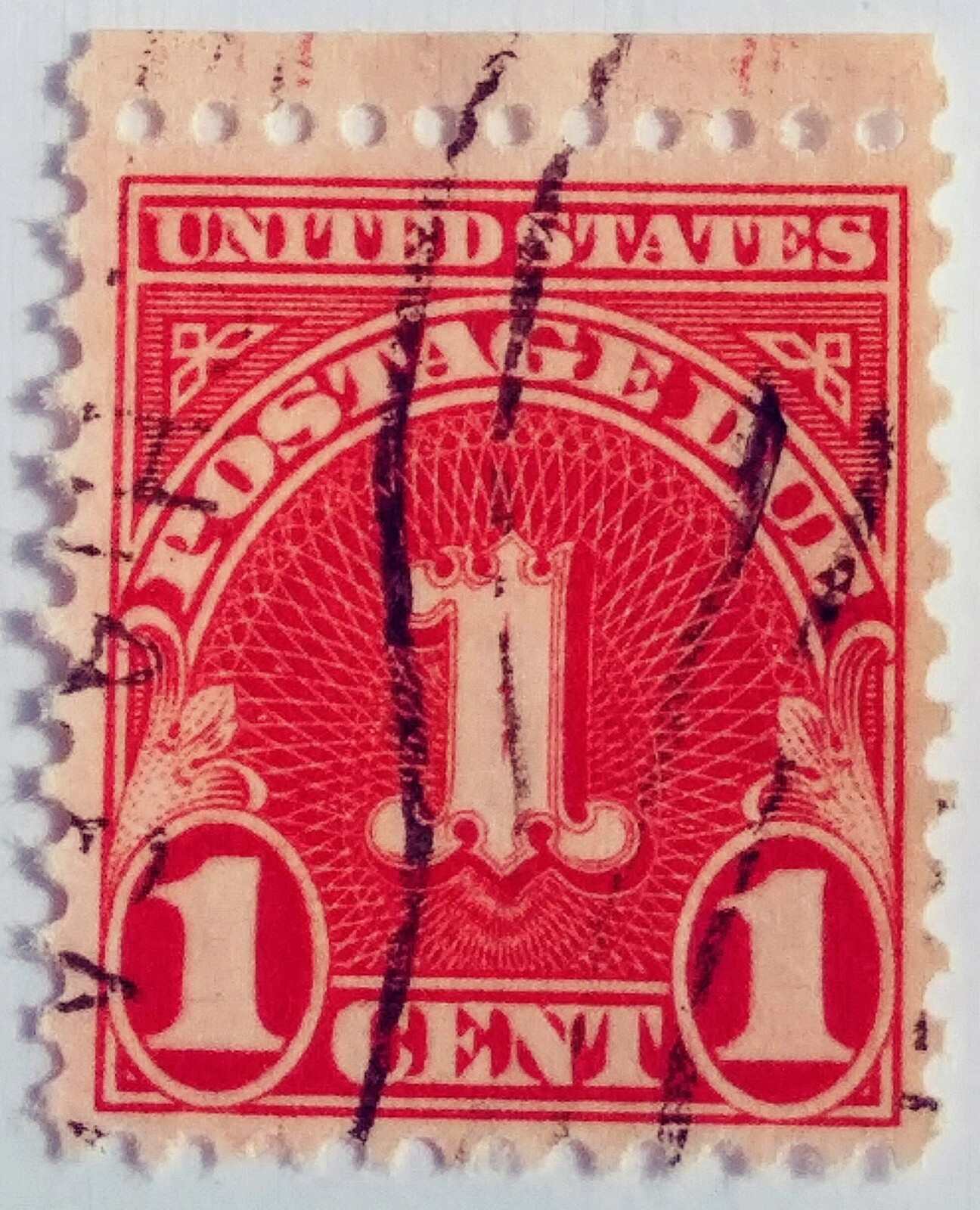 United States 1 Cent Postage Due Stamp