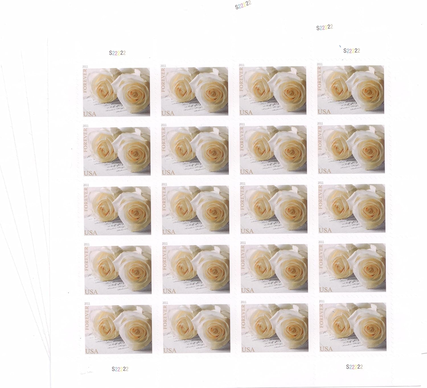 Booklet Of 20 Stamps To Rose Flower – USPS Stamps
