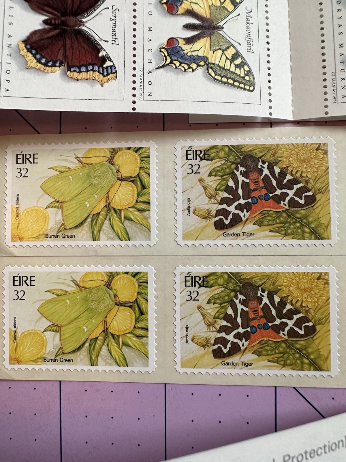A Collection of Butterfly Postage Stamps Mint