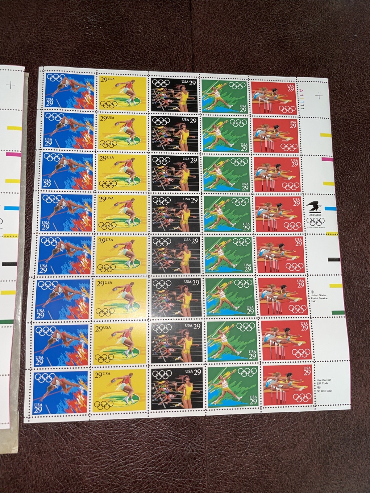 LOT 3 Sheets US SCOTT 2553 57 PANE OF 40 SUMMER OLYMPIC STAMPS .29 CENT FACE MNH