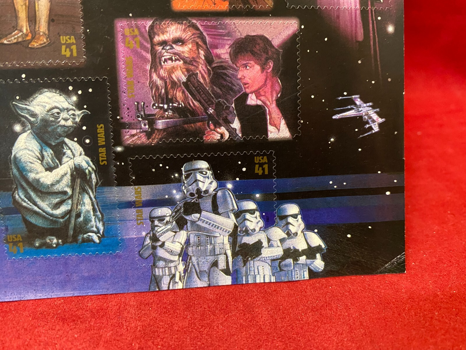 Star Wars USPS Postage Stamp Sheet 2007 15 .41 Cent Drew Struzan Art New