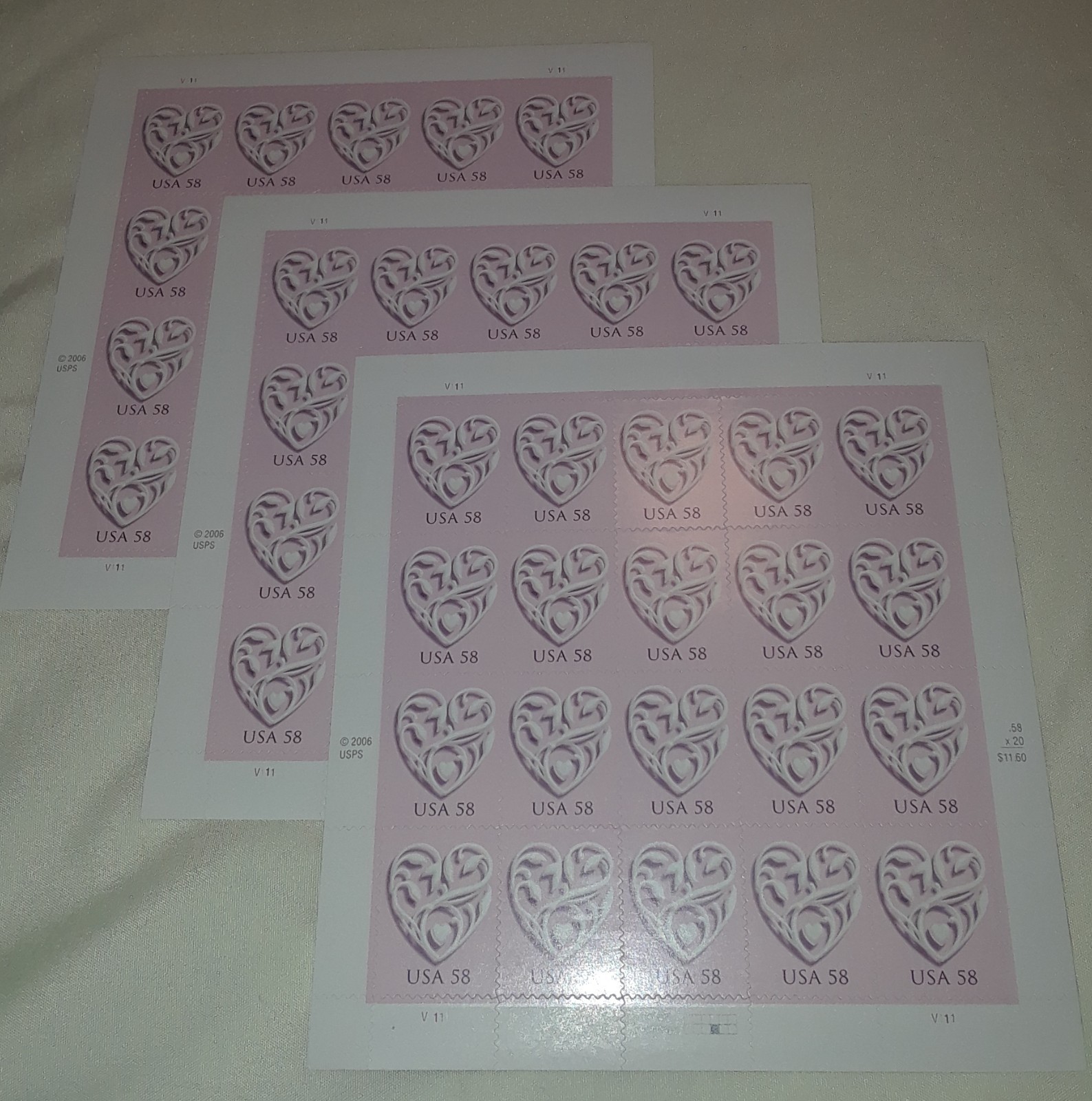 Three Sheet x 20 = 60 ANIMAL RESCUE Adopt a Shelter Pet 44¢ US Stamps. 4451-4460