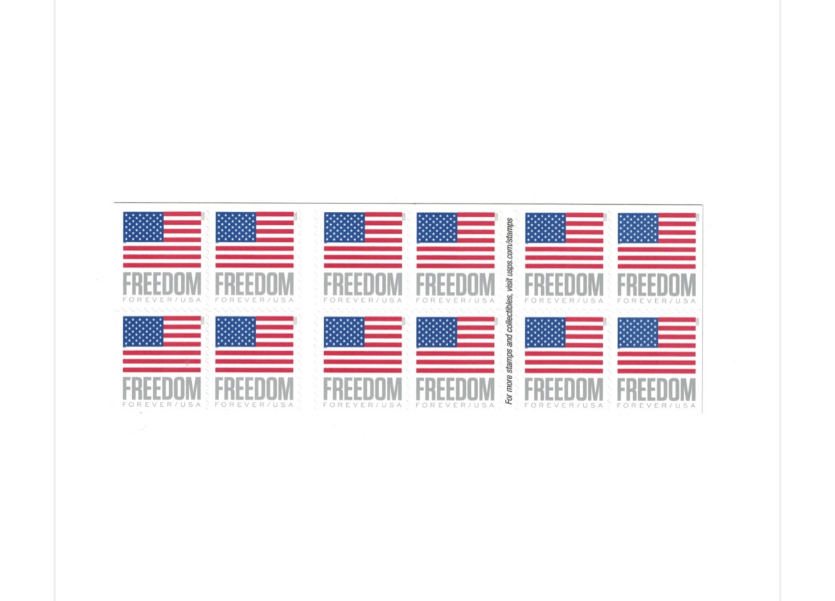 Booklet Of 20 Stamps To US flag – USPS Stamps