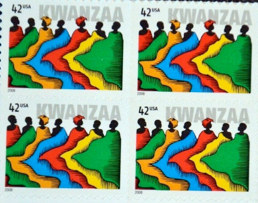 TWO Panes x 20 = 40 of KWANZAA 42¢ African-American Holiday US Stamps USA # 4373