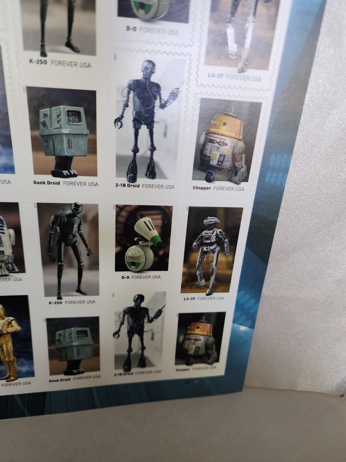 Star Wars Droids Sheet of 20 Forever Stamps US Stamps