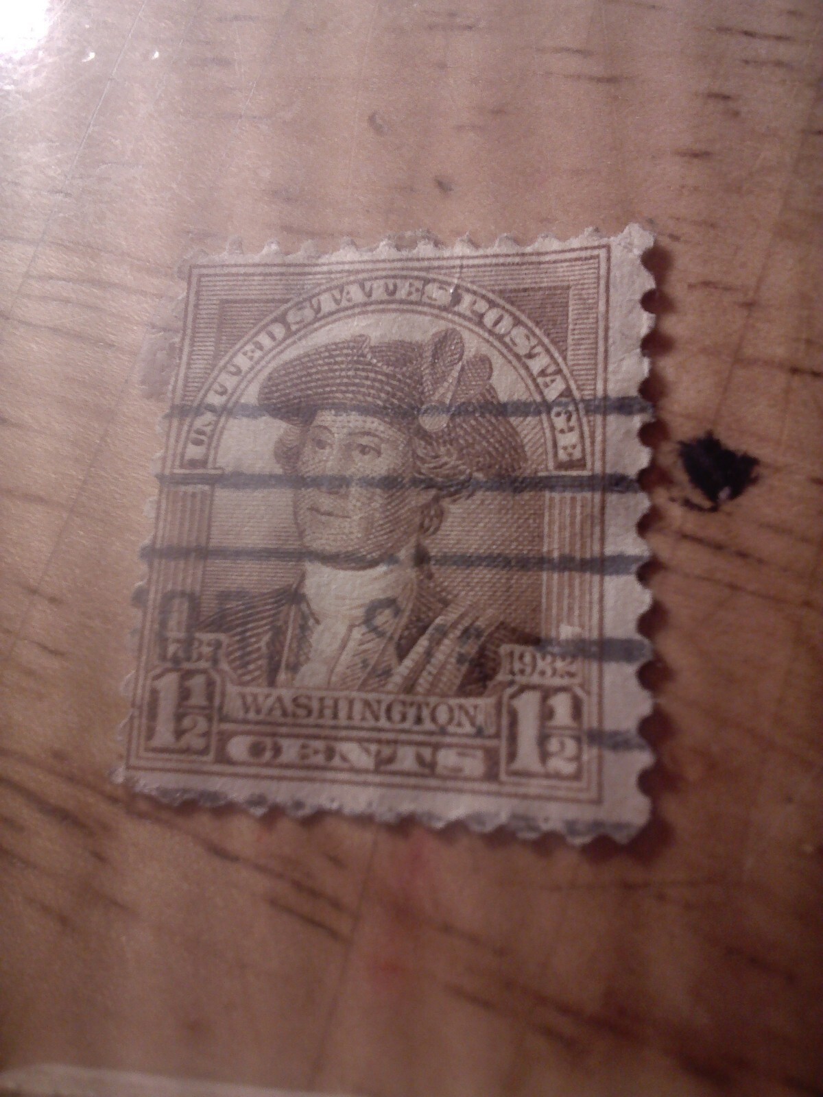 1932 1-1/2¢ Washington Bicentennial. Washington By Charles Willson Peale.