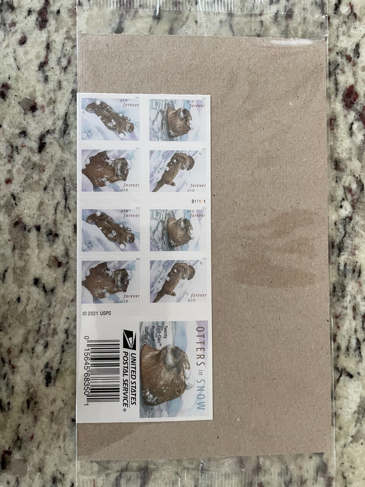 Sealed Otters in Snow Booklet of 20 5648-5651