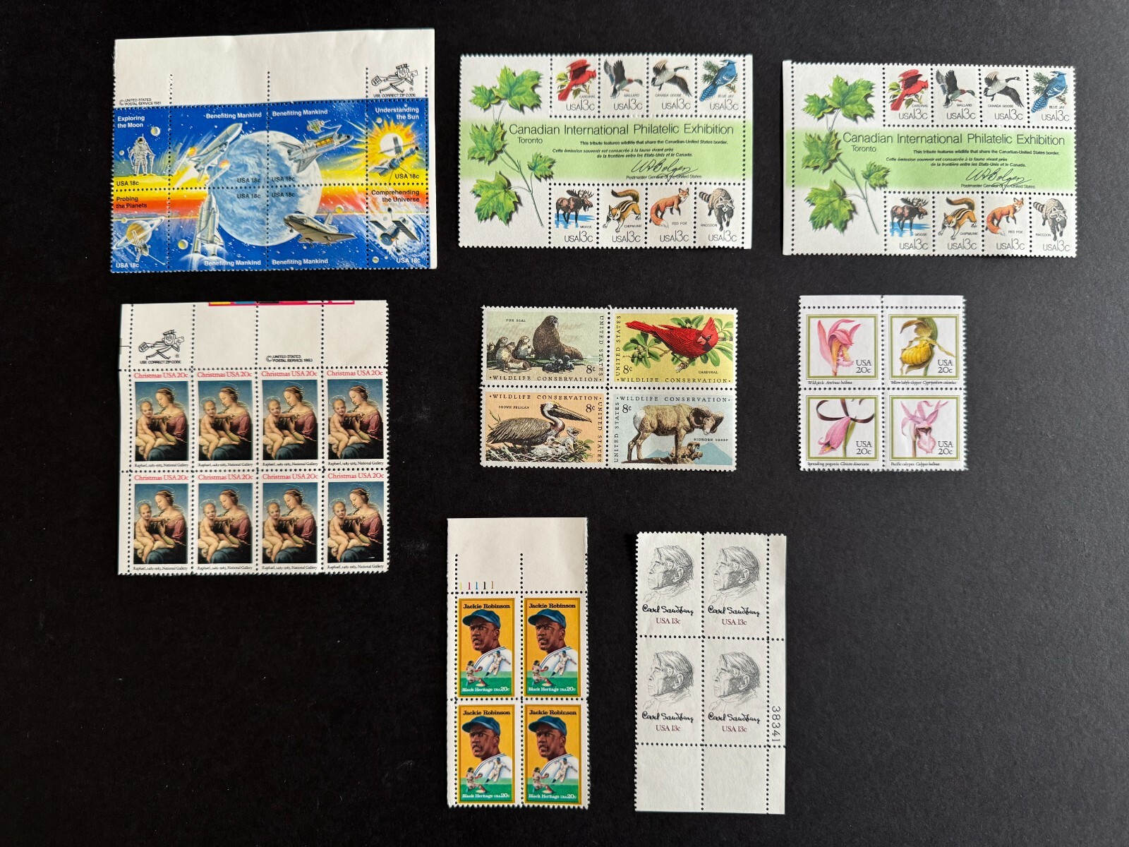 US New Mint Postage Lot Block Sheets