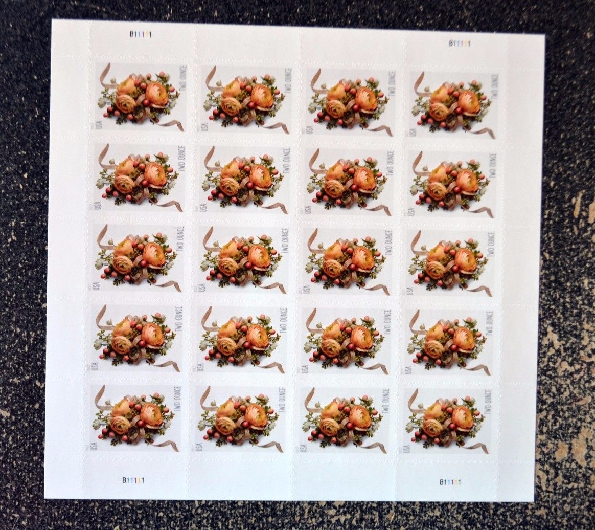 2017USA #5200 Celebration Corsage Sheet of 20 Mint (forever two ounce rate)